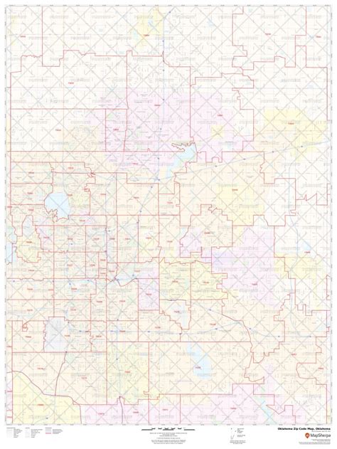 Map Of Zip Codes In Oklahoma Map Of All Zip Codes In