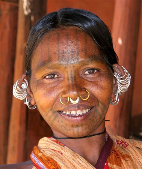 A Woman Of Kutia Kondh Tribal Group In Orissa India Tribal People