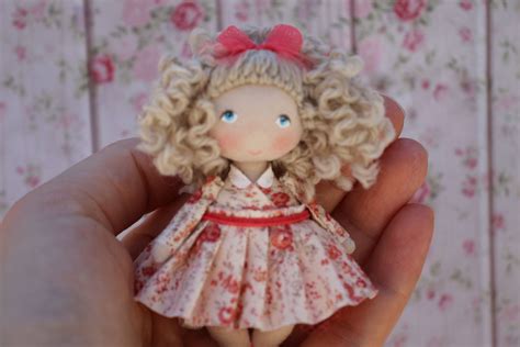 Cute Little Handmade Cloth Doll Charming Birthday T For Etsy