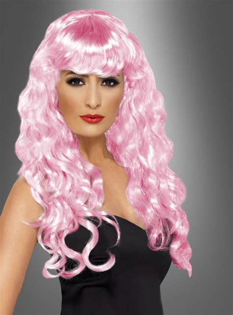 Sexy Siren Glamour Wig Pink Or Purple Mermaid