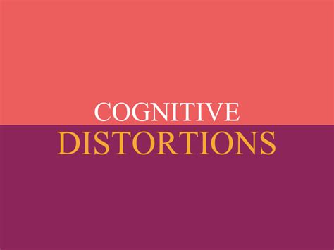 Cognitive Distortions Irish Hypnosis Ltd