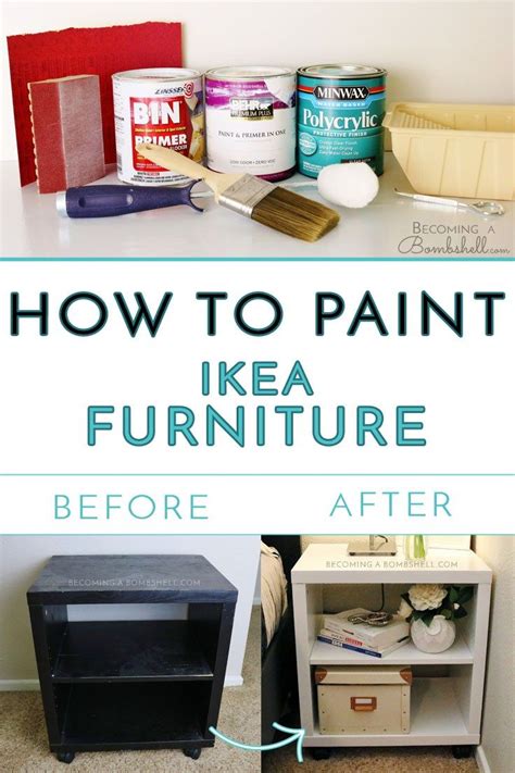 How To Paint Ikea Furniture Becoming A Bombshell Painting Ikea