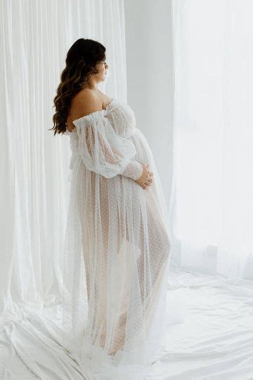 Isadora Tulle Maternity Dress With Nude Lining Maternity Photoshoot