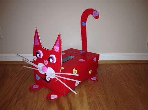 Afbeeldingsresultaat Voor Valentine Shoe Box Cat Kids Valentine Boxes
