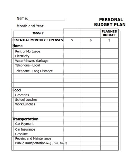 excel monthly budget templates word excel pages