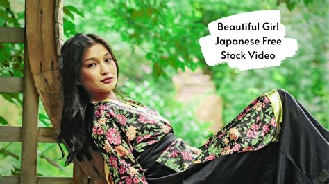 Royalty Free Film Beautiful Girl Japanese Free Stock Video Girl In Nature Free Hd Stock