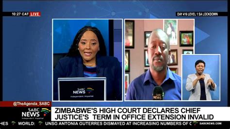 Zimbabwes Chief Justice Luke Malaba Tenure Extension Ruled Invalid Ephert Musekiwa Youtube