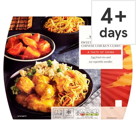 Tesco Meal For 1 Sweet And Sour Chicken Chinese Curry 550g Tesco