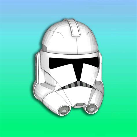 Animated Clone Trooper Phase 2 Helmet Templates Foam Etsy Uk