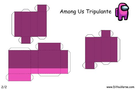 Among Us Tripulante 2 Papercraft Diyouverse
