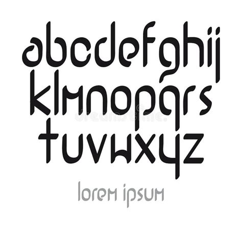 Modern Vector Calligraphic Font Stock Vector Illustration Of
