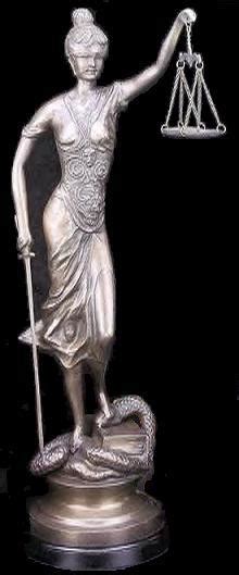 Lady Justice Scales Large 30 Bronze Statue