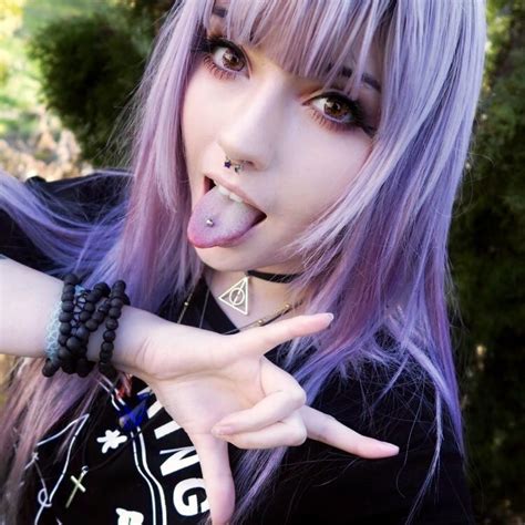 Pin By Very Confused Being On Piercing Cute Emo Girls Emo Hair Goth