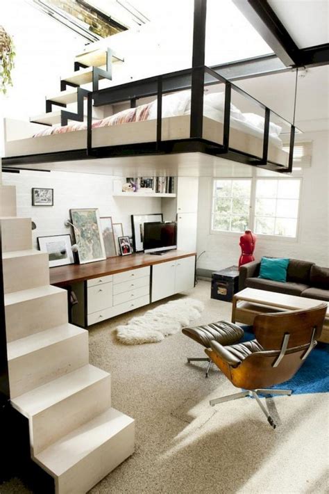 52 Stunning Tiny Loft Apartment Decor Ideas Page 52 Of 54