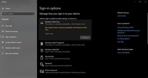 Solved Ir Camera Will Not Work With Windows Hello After Win10 Re In