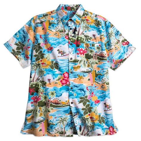People might make fun of tropical hawaiian shirts for men as the purview of the fashionably challenged. Mickey Mouse and Friends Hawaiian Shirt for Men | shopDisney