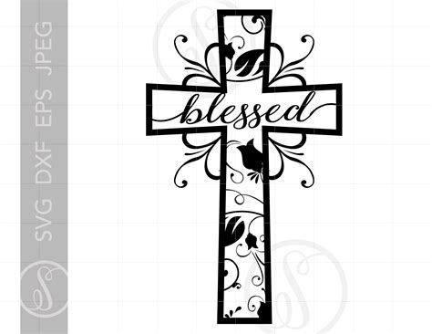 Cross Svg Christian Cross Svg Crosses Svg Crosses Clipart Etsy Images