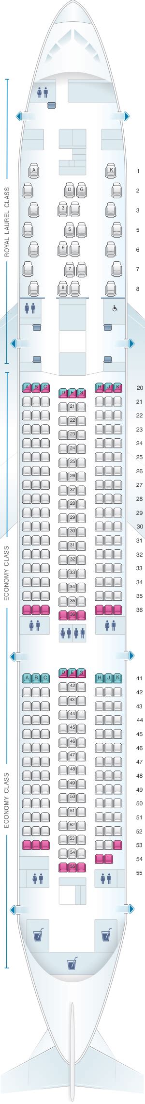 Seat Map And Seating Chart Eva Air Boeing 777 300er 323 Pax Boeing