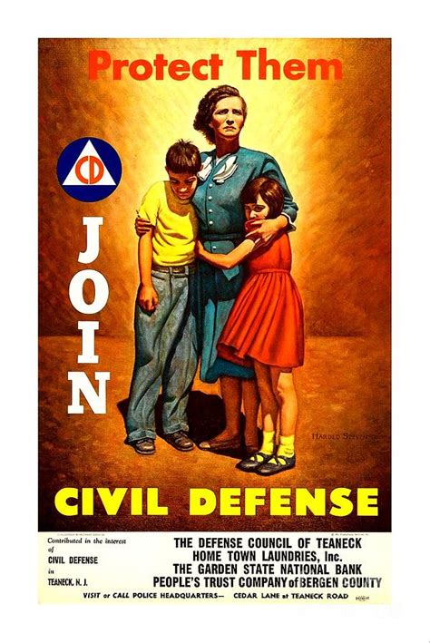 Civil Defense Poster Ii Painting By Peter Ogden Gallery