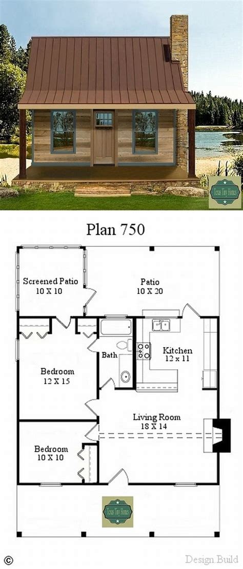 Plan 750 And Plan Tiny House Plans Small House Plans
