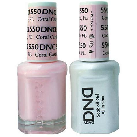 550 DND Duo Gel Coral Castle VL London Nails Supply