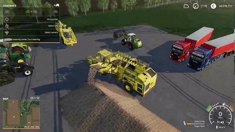 Fs19 Sugar Beet Harvest With New Trucks And Machinery Youtube