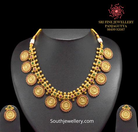 One Gram Gold Traditional Necklace Designs Indian Jewellery Designs