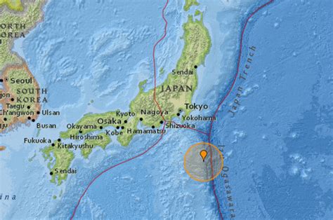 Japan Earthquake Magnitude 60 Strikes Off The Coast Of Hachijo Jima