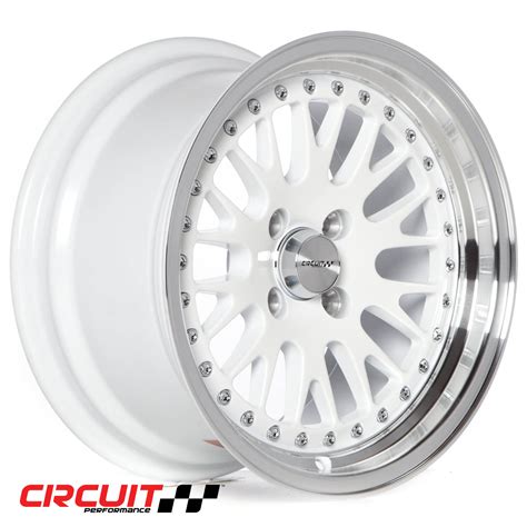 Circuit Performance Wheels Cp21 15x8 4x100 Gloss White Ml Rims Et25