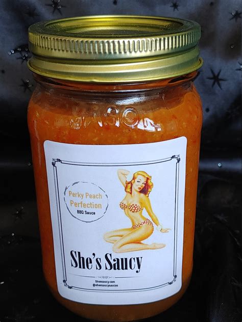 She S Saucy Sauces Perky Peach Perfection BBQ Sauce Etsy Polska