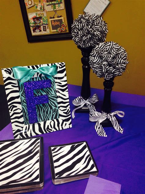 Zebra Themed Girls Birthday Party Zebra Birthday Party 6th Birthday