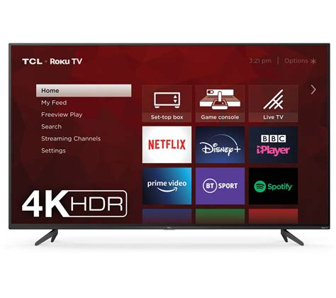 Tcl Rp K Roku Smart K Ultra Hd Hdr Led Tv Fast Delivery Currysie