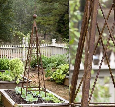 206 Best Images About Wooden Garden Obelisks On Pinterest