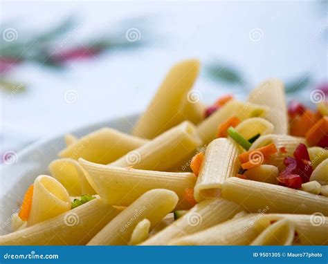 Italian Pasta Close Up Stock Image Image Of Italian Color 9501305