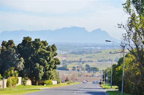 Table Mountain As Seen From The Heldervue Suburb Of Somerset West