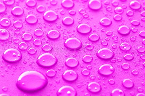 Pink Water Drops Stock Image Image Of Liquid Shine 26402239
