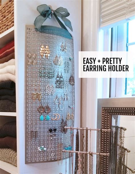 Make This Diy Hanging Earring Holder In 10 Minutes Or Less