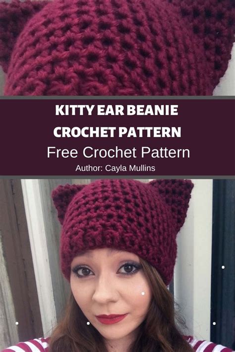 Cat Ear Hat Knitting Pattern Mikes Nature
