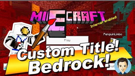 How You Can Change The Title Color In Minecraft Bedrock Make A Custom
