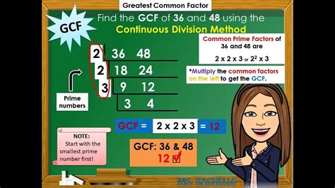 Melc Math 5 Q1week 4 Greatest Common Factor Gcf Continuous