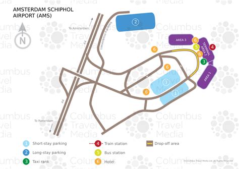 Map Of Amsterdam Airport Transportation And Terminal