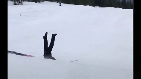 Ski Jump Crash Funny Fail Youtube