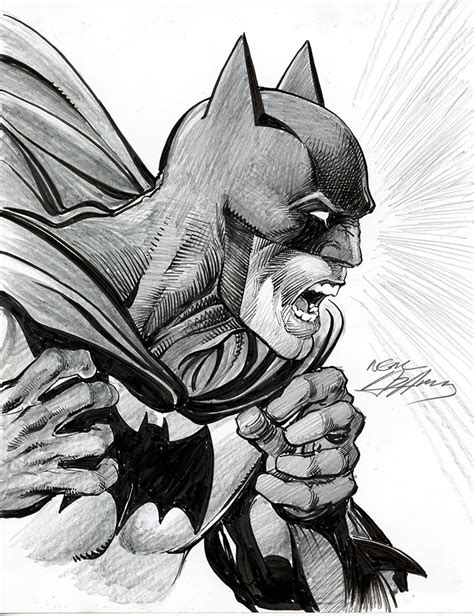 Batman Pencil And Ink