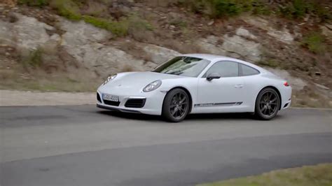 Porsche 911 Carrera T In White Driving Event Youtube