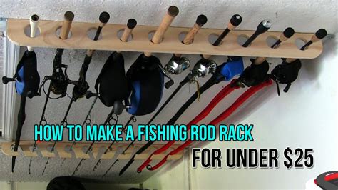 I do not advice newbies to go for diy horizontal fishing rod holders because they are quite difficult to maintain. How to Make a Fishing Rod Rack for Only $25 - YouTube