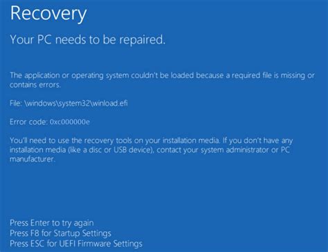 Como Reparar El Codigo De Error 0xc000000e En Windows 10 Images
