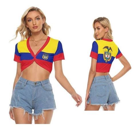 colombian women s shirt colombia flag bogotá etsy
