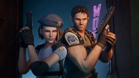 Resident Evils Jill Valentine And Chris Redfield Drop Into Fortnite