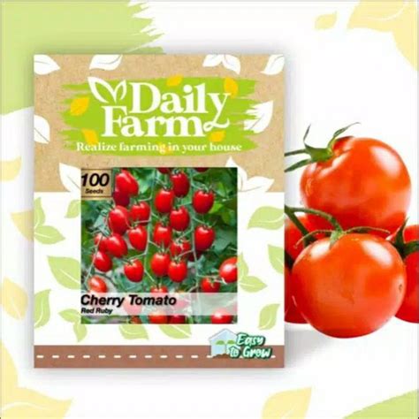 Jual Benih Tomat Cherry Merah Red Ruby Daily Farm Di Lapak Ditara
