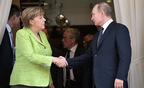 German chancellor angela merkel on friday began talks with president vladimir putin in a historic meet that marks end of an era. Meeting with Federal Chancellor of Germany Angela Merkel ...